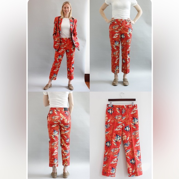 R13 Straight Leg Trouser - Red Fish - Picture 3 of 13